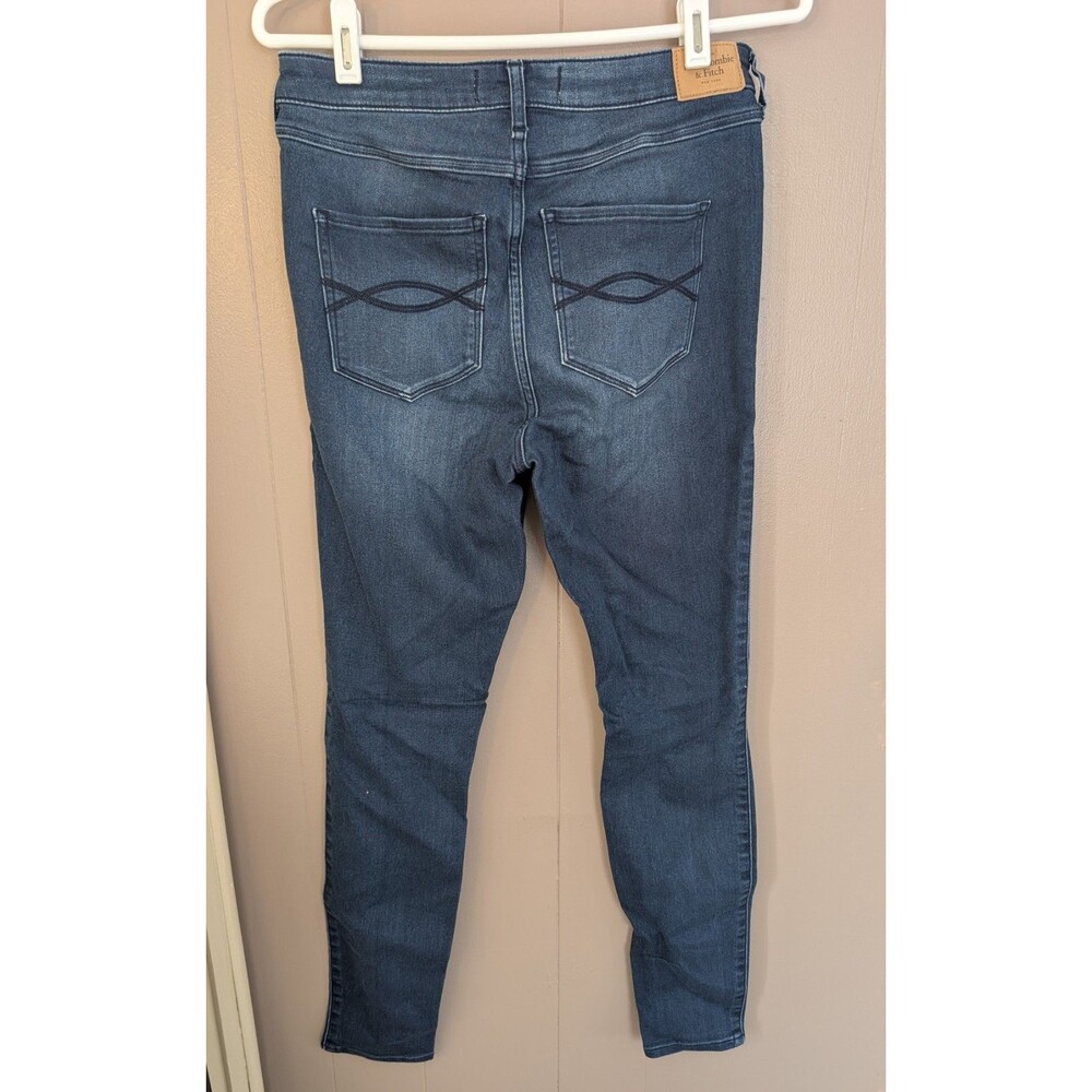 Abercrombie & Fitch Jeans Womens Blue 29 | 8 Jean Legging High Rise Cotton Blend - Picture 3 of 8